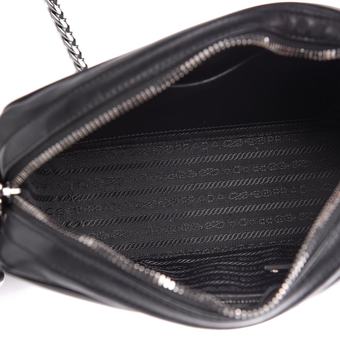 Soft Calfskin Diagramme Crossbody Bag Black