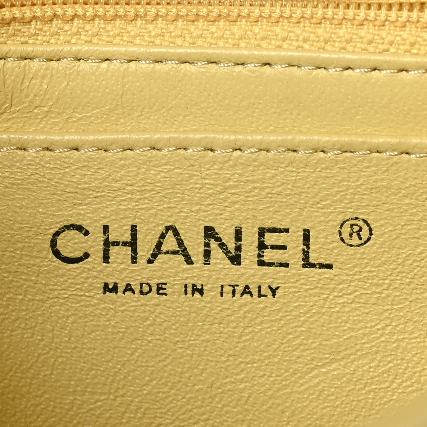Chanel Lambskin Quilted Mini Square Flap Light Yellow 6 of 10