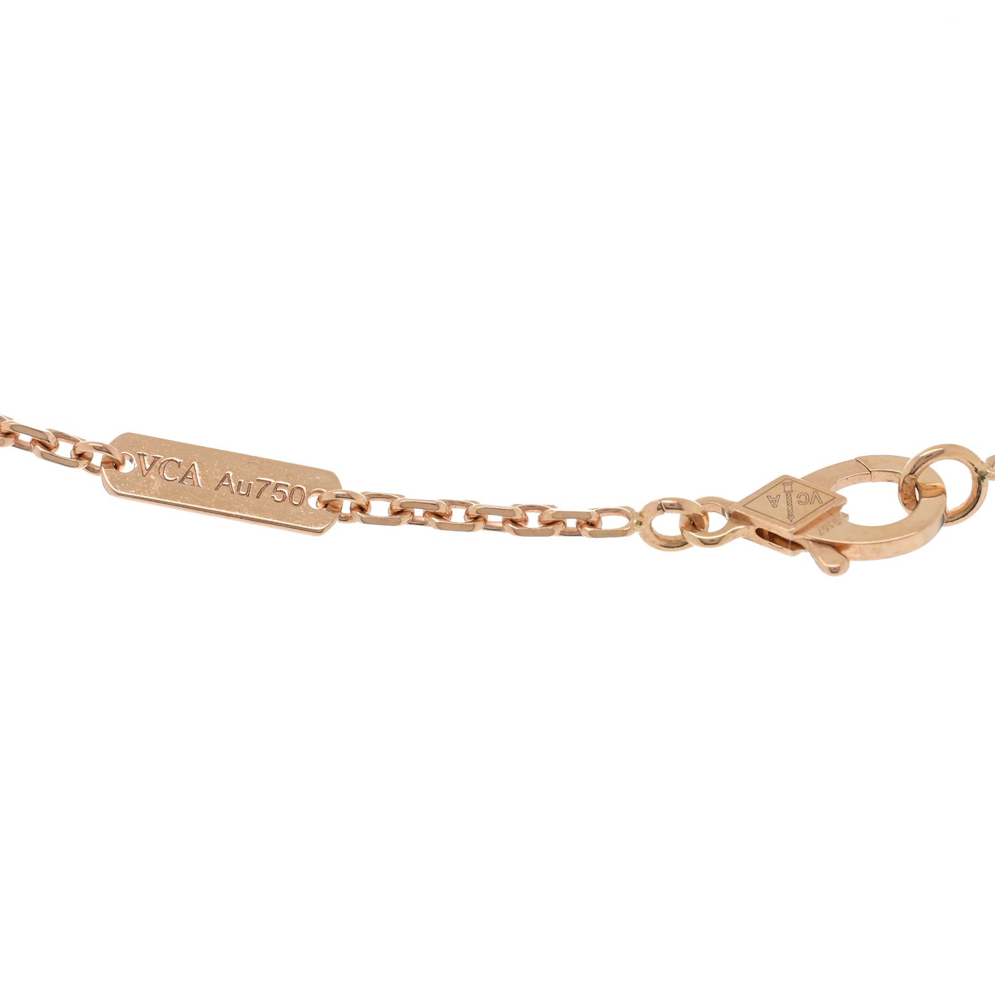 18K Rose Gold Gray Mother of Pearl Magic Alhambra Long Necklace