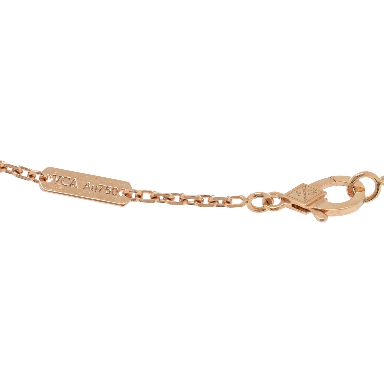 Van Cleef & Arpels 18K Rose Gold Gray Mother of Pearl Magic Alhambra Long Necklace 4 of 5