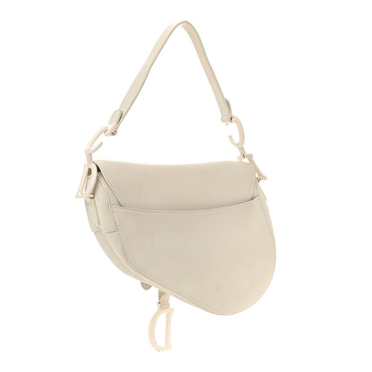 Christian Dior Ultra Matte Calfskin Mini Saddle Bag White 2 of 11