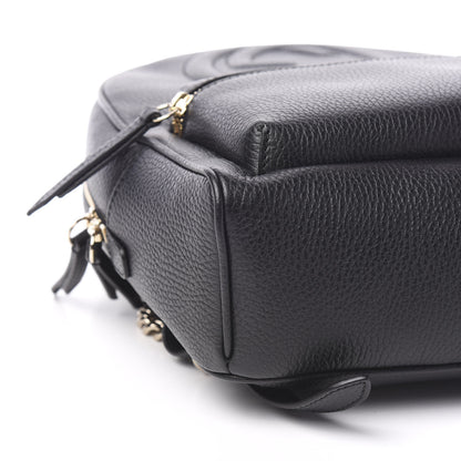 Gucci Pebbled Calfskin Soho Chain Backpack Black 7 of 9