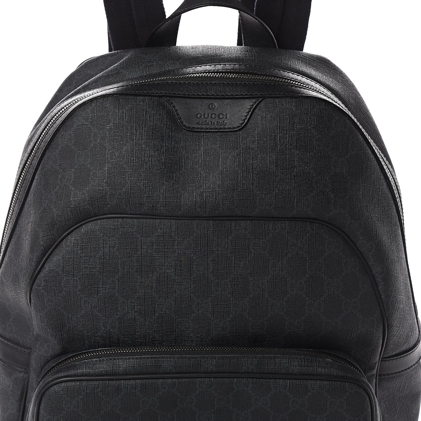 GG Supreme Monogram Medium Day Backpack Grey Black