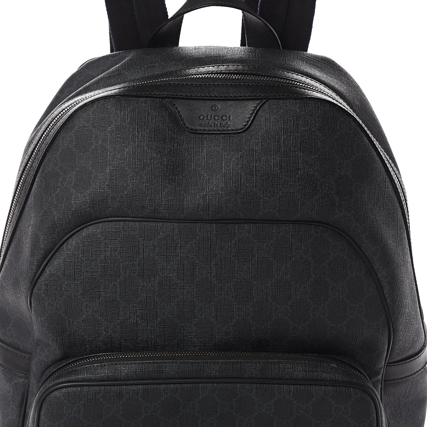 Gucci GG Supreme Monogram Medium Day Backpack Grey Black 6 of 8