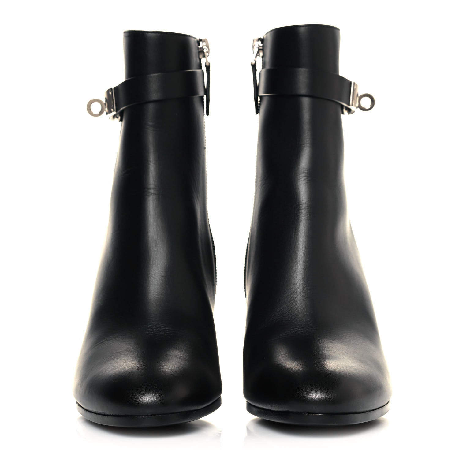 Hermes Calfskin Saint Germain Ankle Boots 37.5 Black 2 of 12