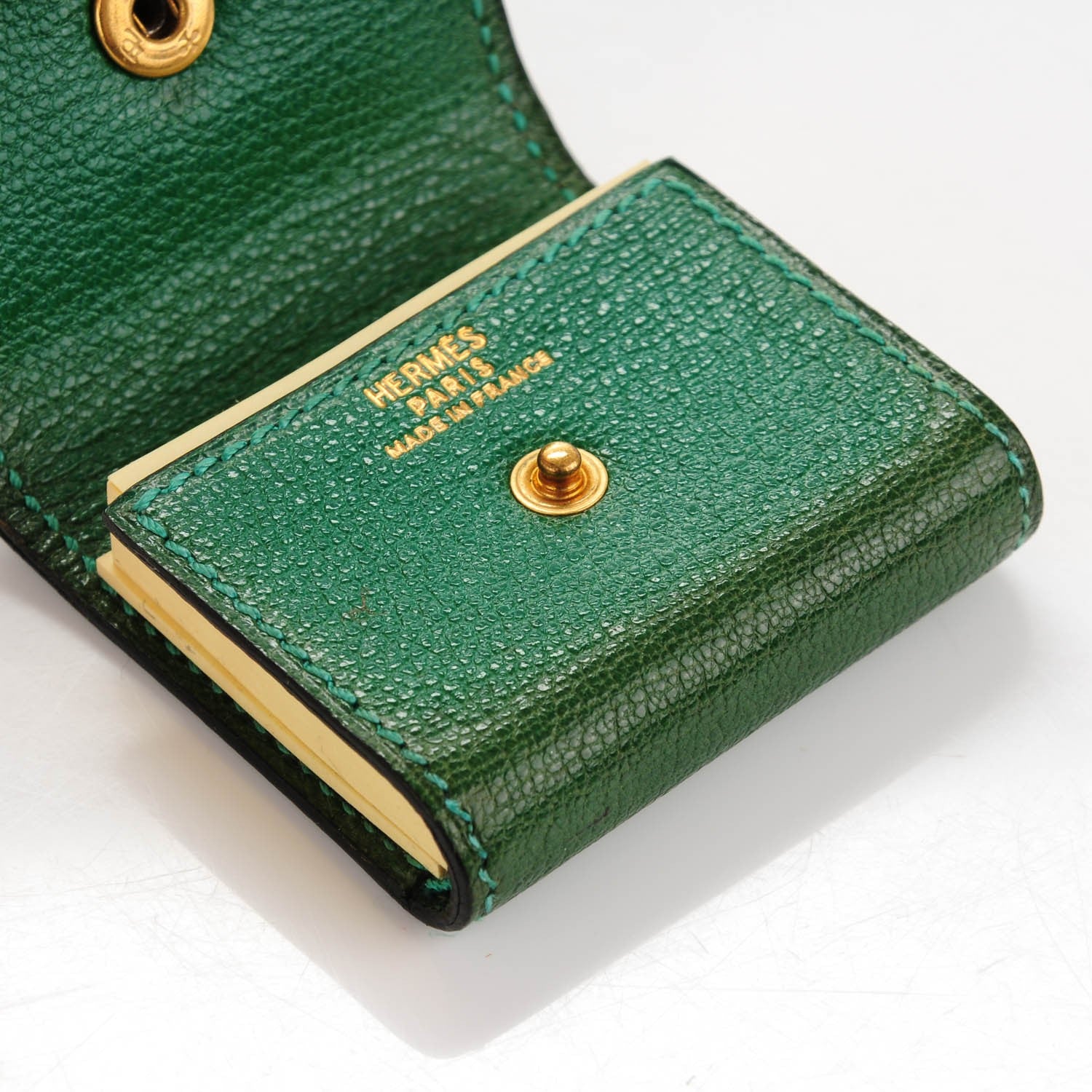 Hermes Chevre Note Pad Set Vert Clair 6 of 9