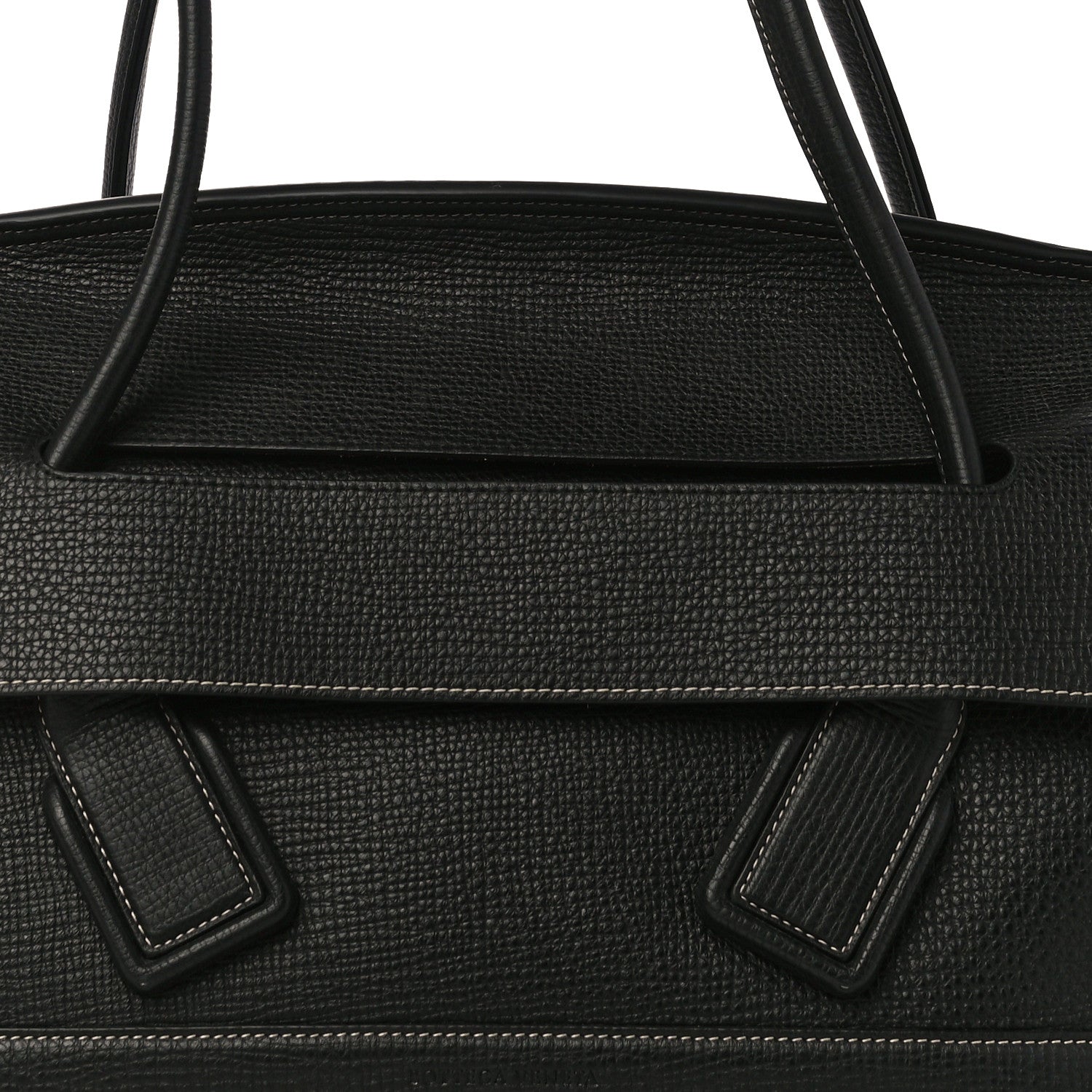 Bottega Veneta Grainy Calfskin Small Arco Black 8 of 10