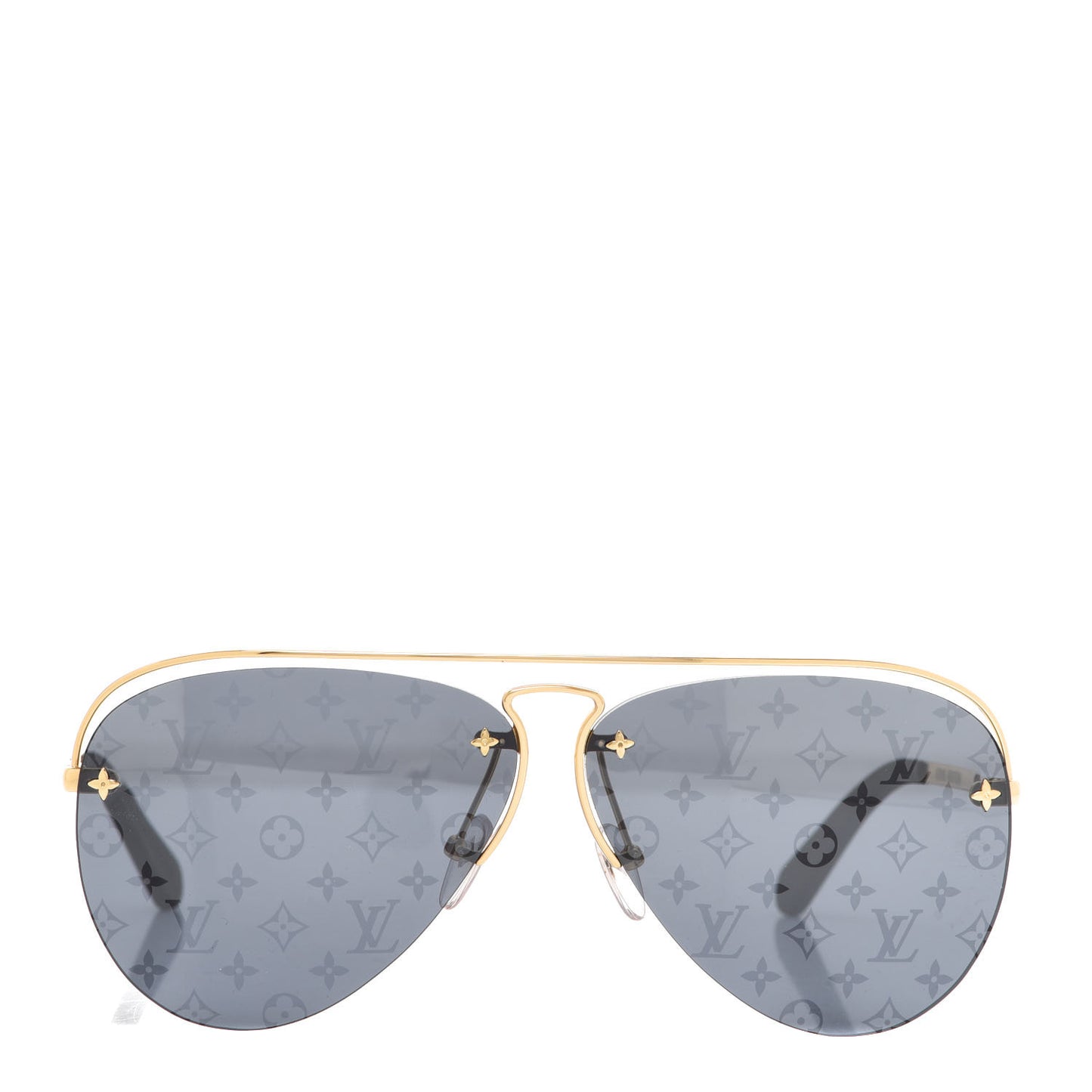 Metal Monogram Grease Sunglasses Z1172W Gold