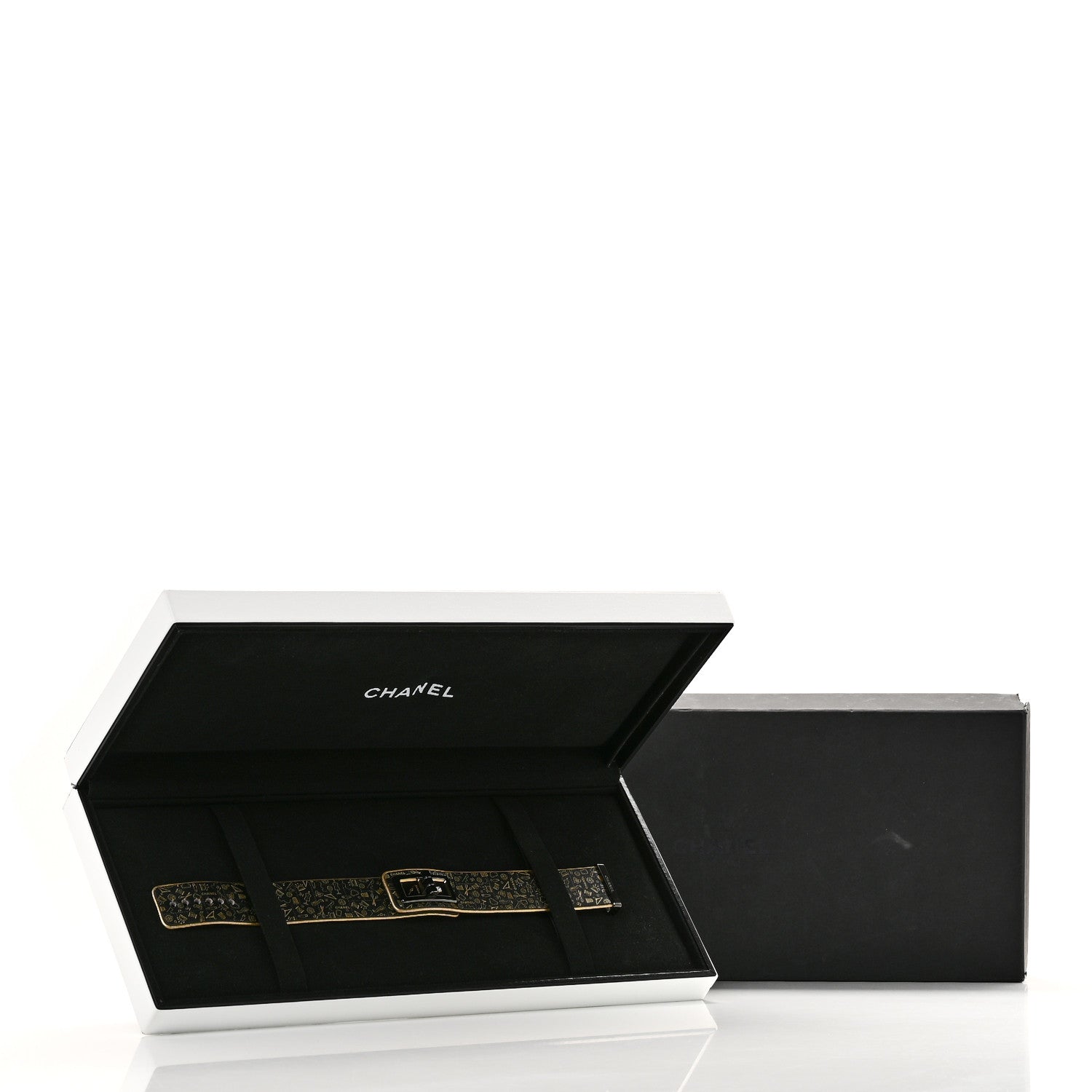 Chanel Stainless Steel Calfskin Diamond 25mm Code Coco Couture