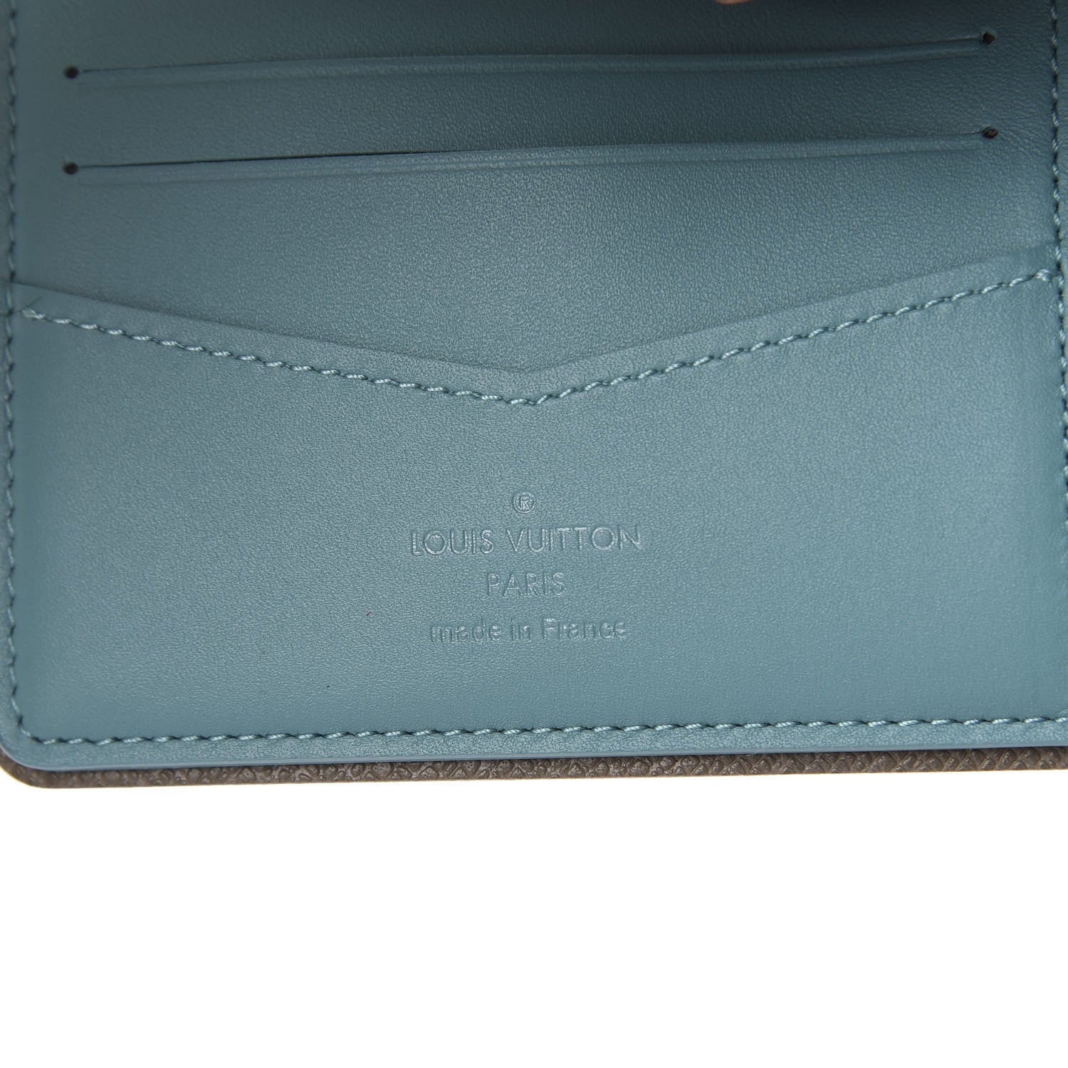Louis Vuitton Monogram Outdoor Slender Wallet Pacific Blue 6 of 6