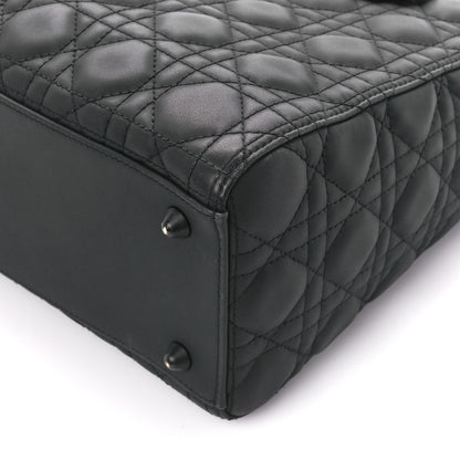 Christian Dior Ultra Matte Calfskin Cannage Large Lady Dior Black 12 of 12