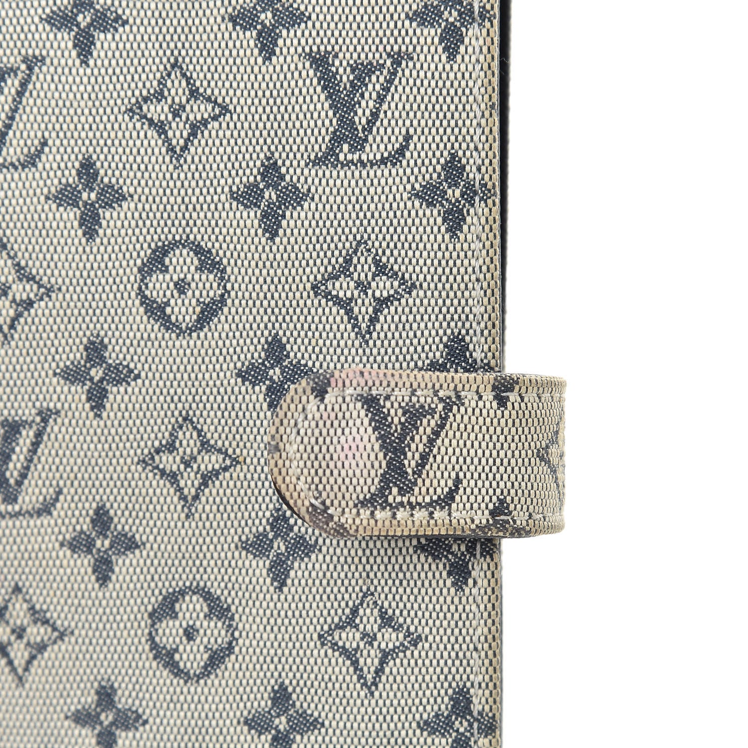 Louis Vuitton Mini Lin Small Ring Agenda Cover Blue 7 of 7