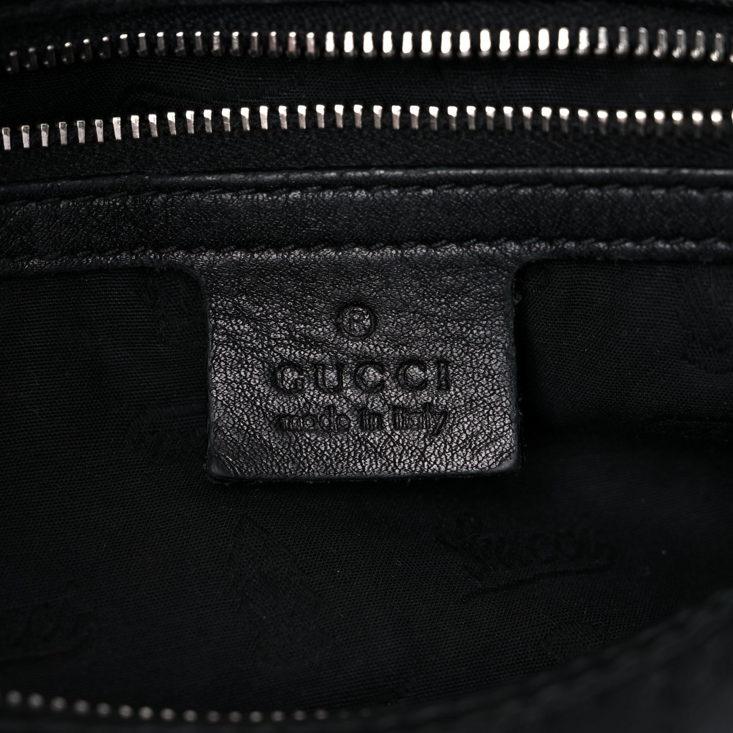 Guccissima Large GG Twins Hobo Black