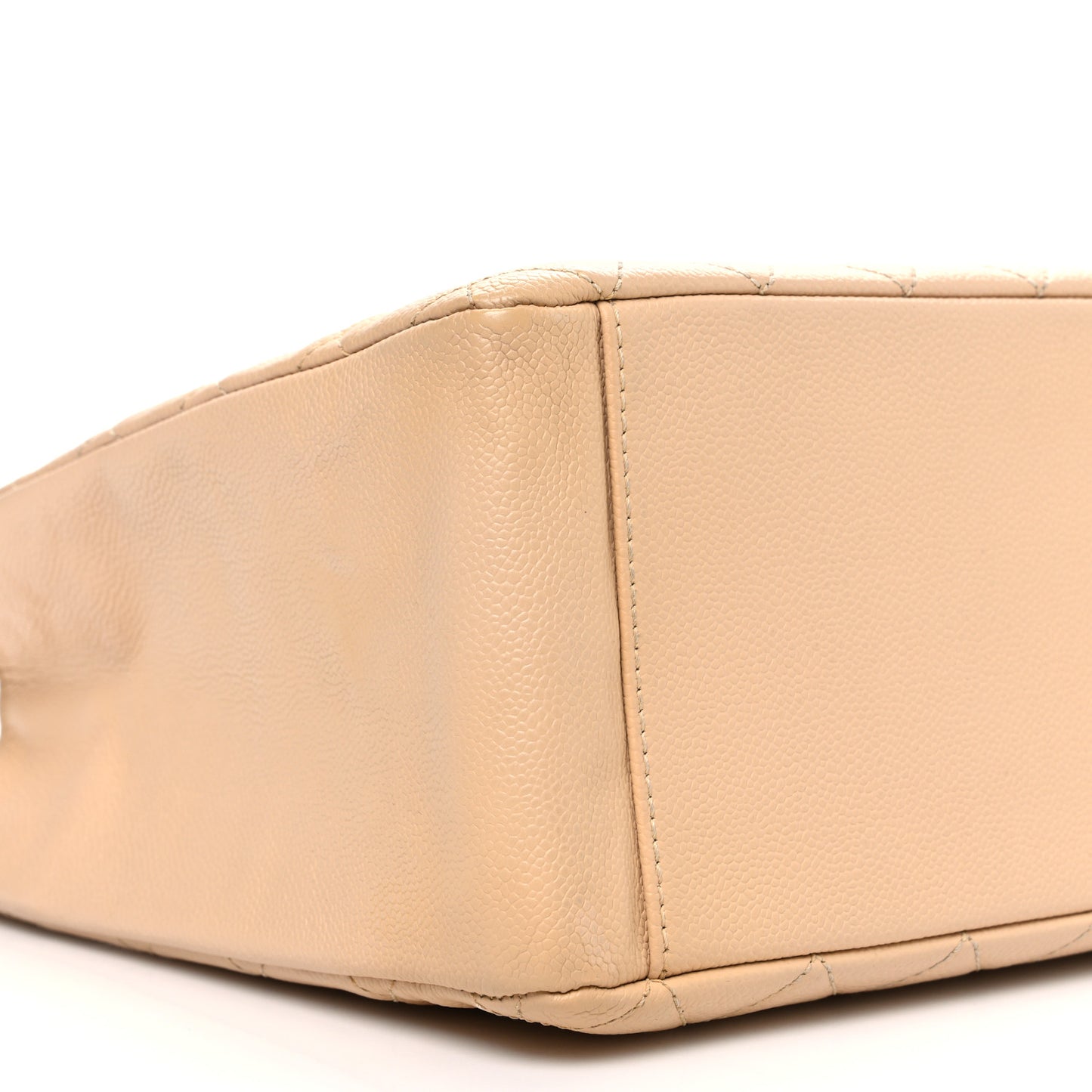 Caviar Quilted Grand Shopping Tote GST Beige