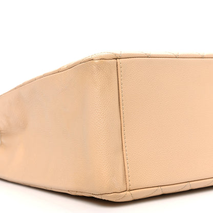 Chanel Caviar Quilted Grand Shopping Tote GST Beige 9 of 10