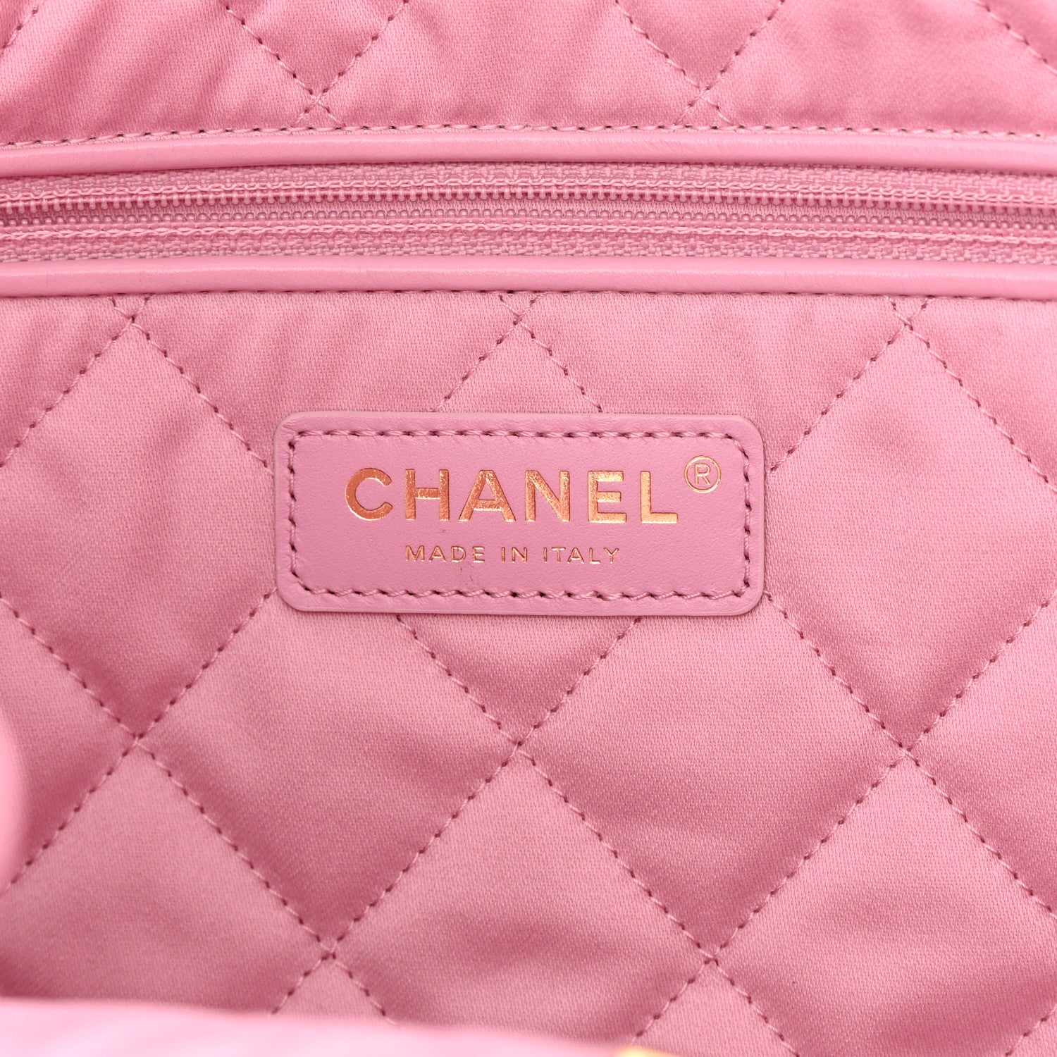 Chanel Shiny Calfskin Quilted Small Chanel 22 Pink 7 of 12