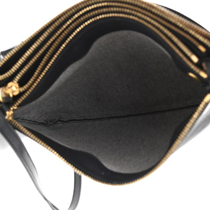 Celine Goatskin Large Trio Crossbody Bag Black 7 of 14