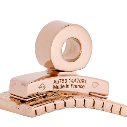 Hermes 18K Rose Gold MM Kelly Milanese Bracelet 4 of 5