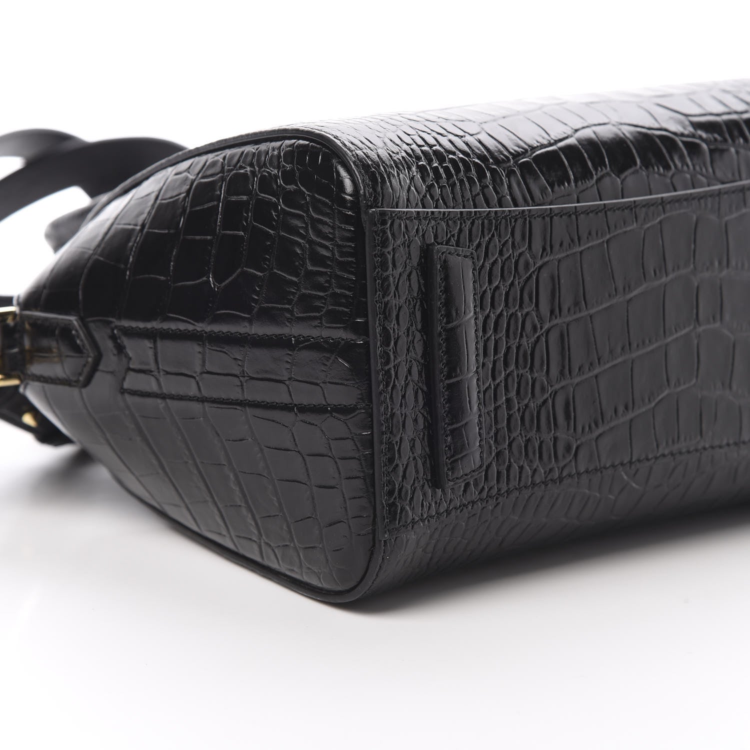Givenchy Calfskin Crocodile Embossed Mini Antigona Black 9 of 10