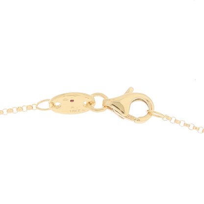 Roberto Coin 18K Yellow Gold Small Princess Flower Pendant Necklace 4 of 6