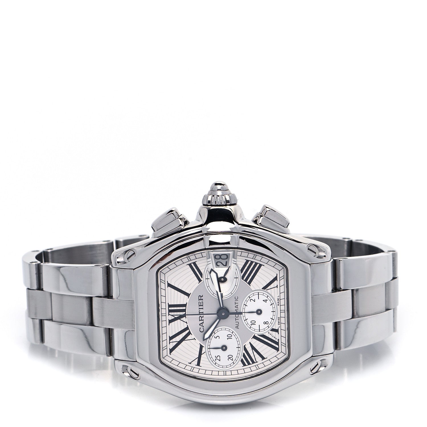 Cartier Stainless Steel 42mm Roadster Chronograph Automatic Watch 2 of 4