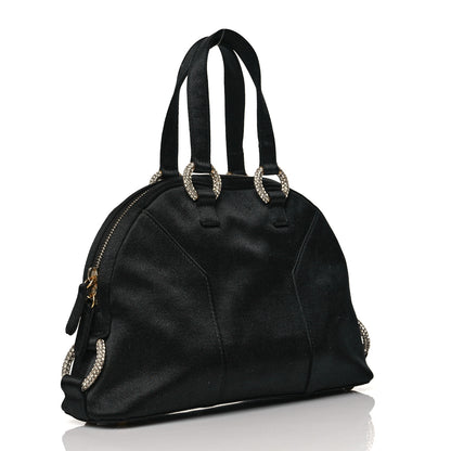 Saint Laurent Satin Crystal Mini Muse Black 2 of 10