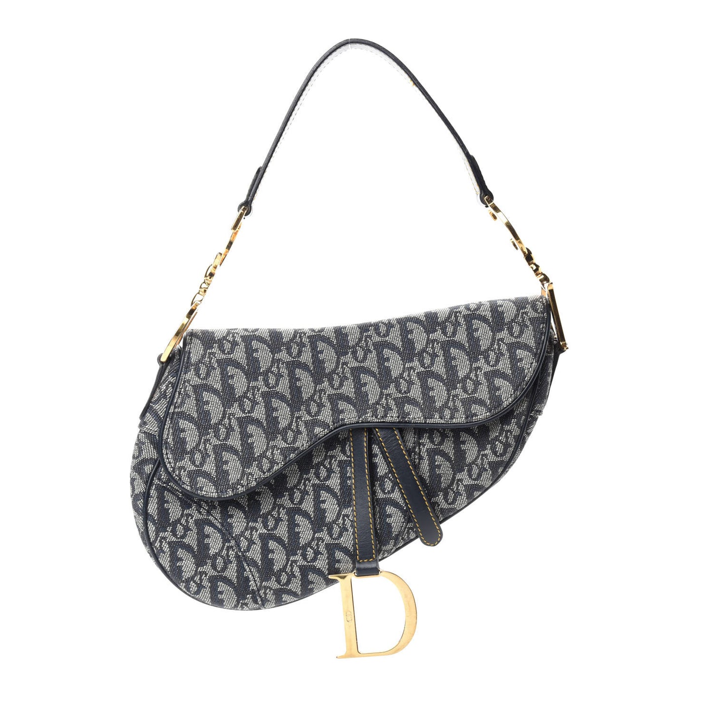 Monogram Saddle Bag Blue