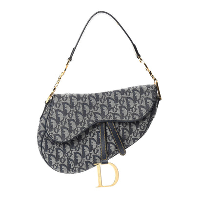 Christian Dior Monogram Saddle Bag Blue 1 of 10