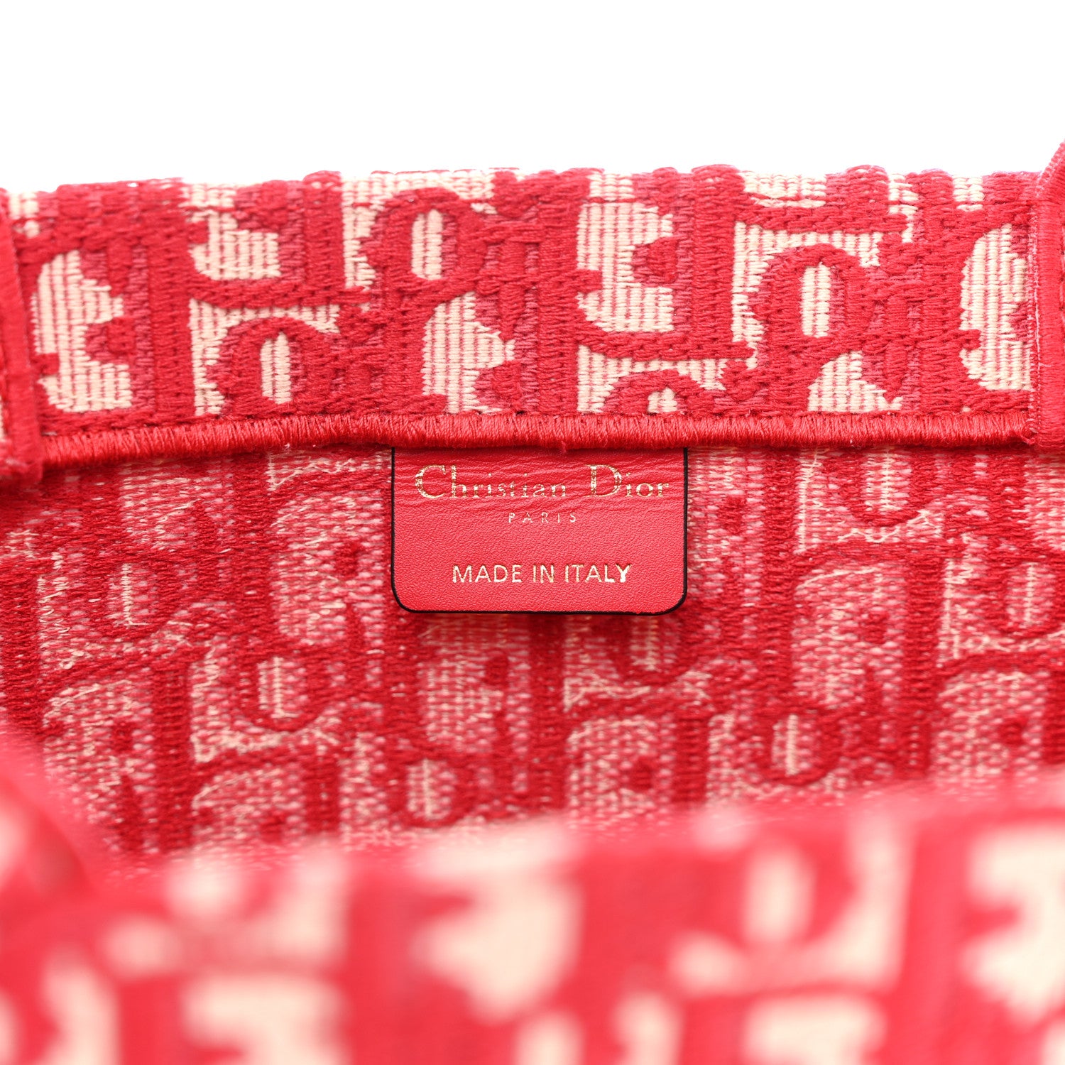 Christian Dior Oblique Book Tote Raspberry 6 of 11
