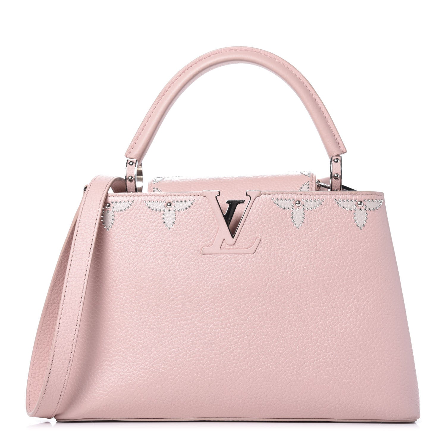 Louis Vuitton Taurillon Flowers Capucines PM Magnolia 　 1 of 14