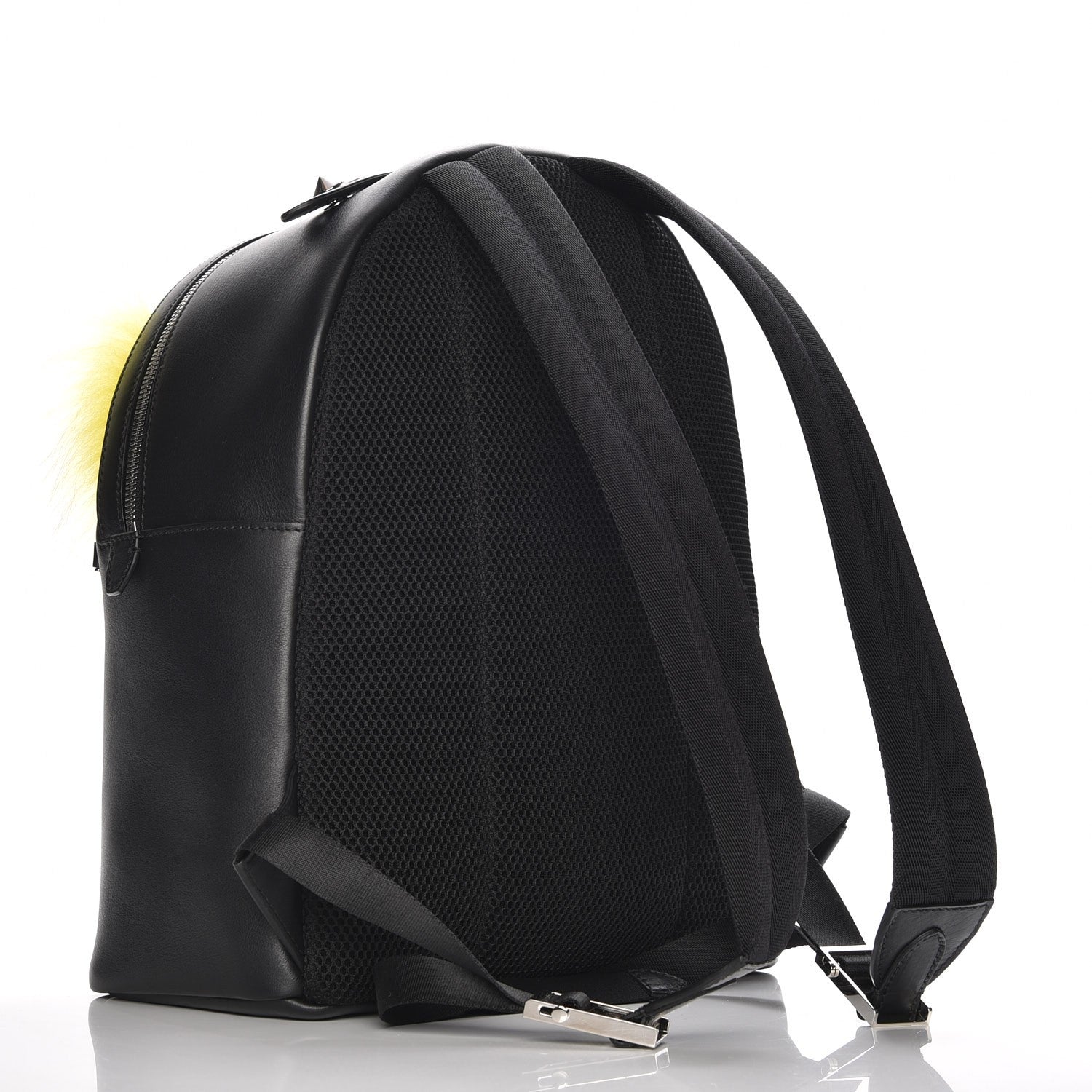 Fendi Vitello Dolce Fox Elaphe Ayers Hypnoteyes Large Backpack Black Giallo Multicolor 3 of 7