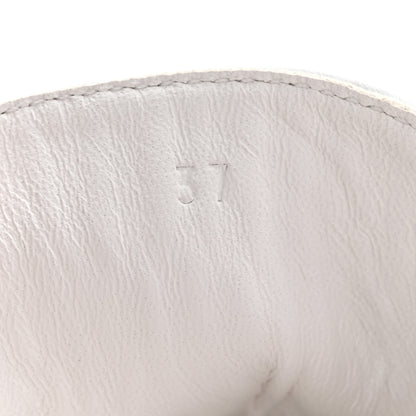 Hermes Calfskin Keep Mule Sneakers 37 White 8 of 12