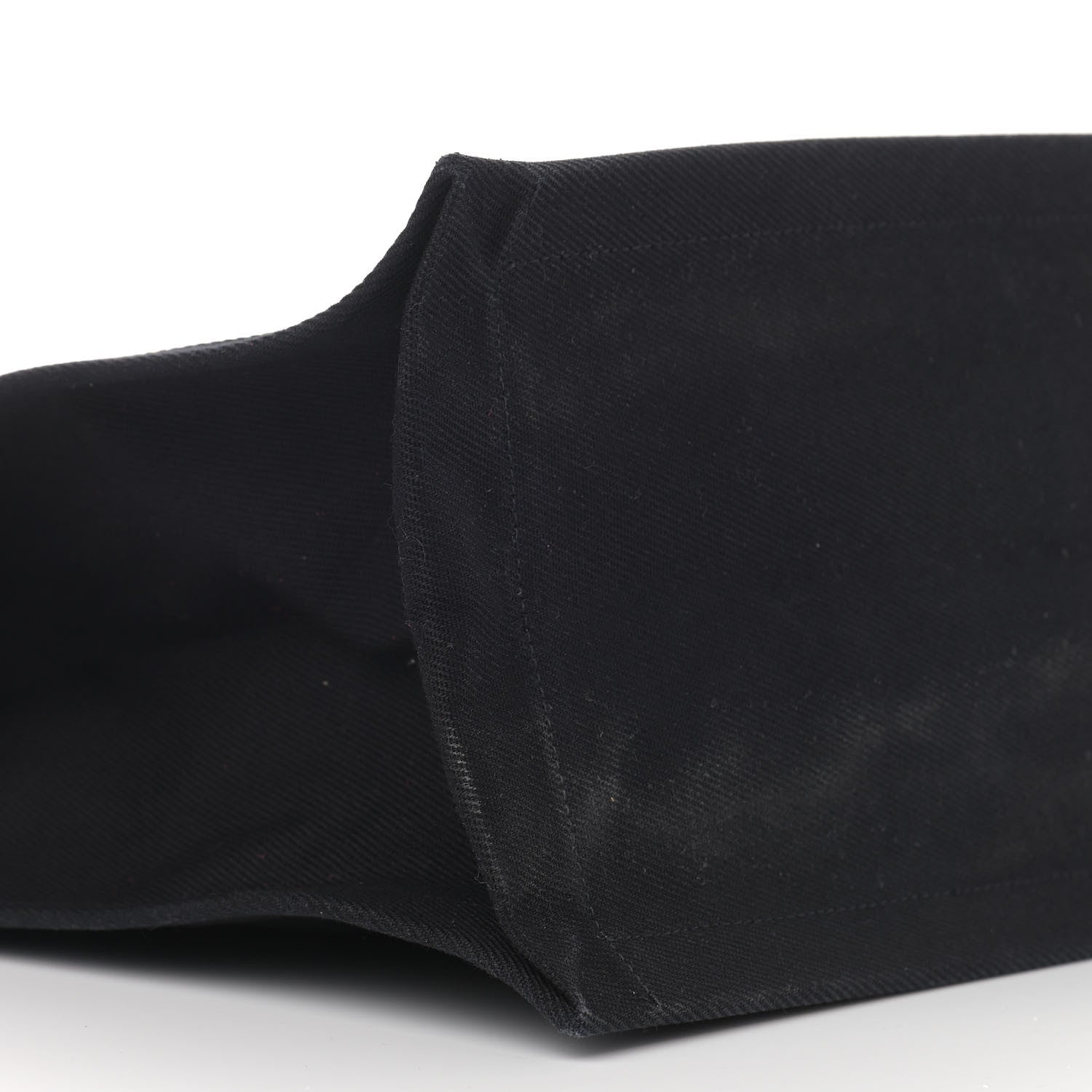 Saint Laurent Linen Calfskin Rive Gauche Tote Black 9 of 17