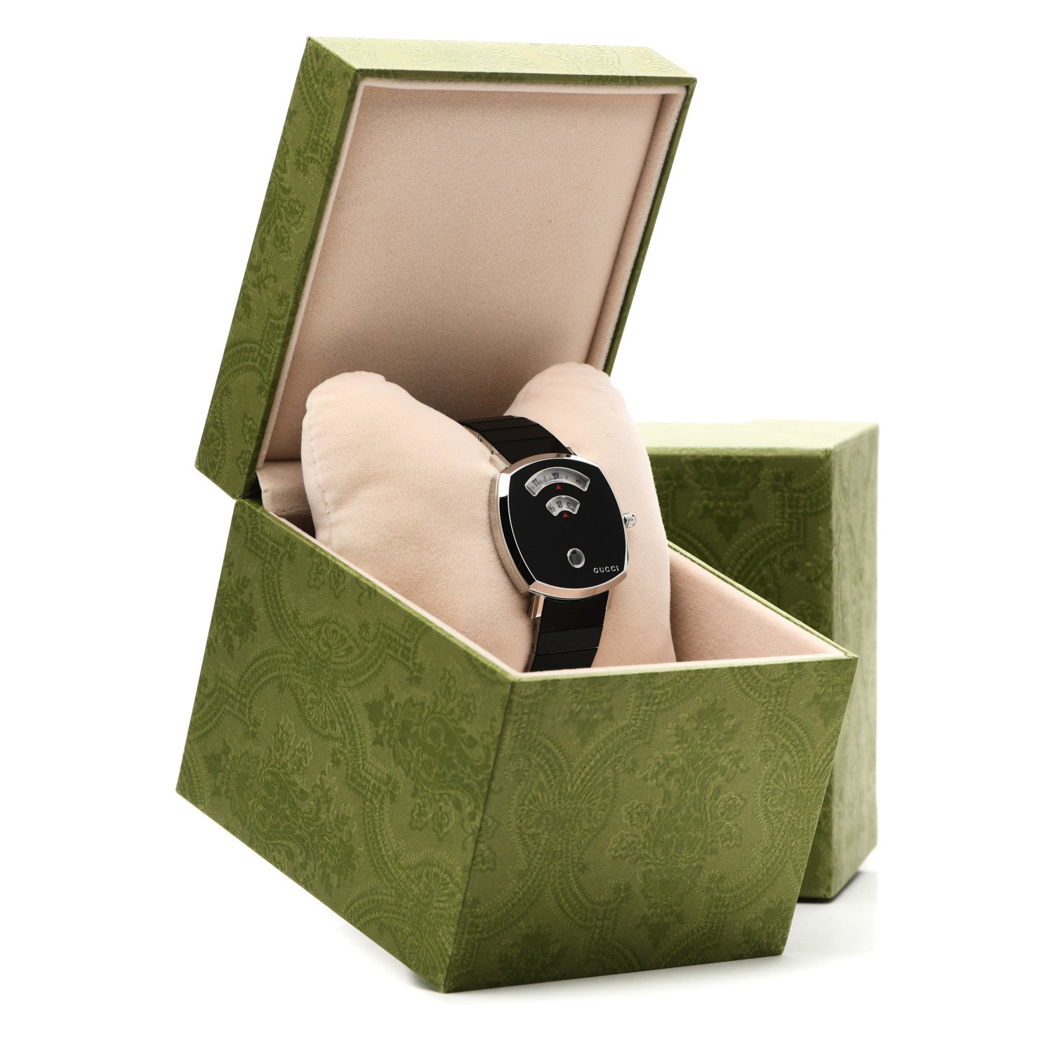 Gucci Stainless Steel 38mm Grip Quartz Watch Black 5 of 5