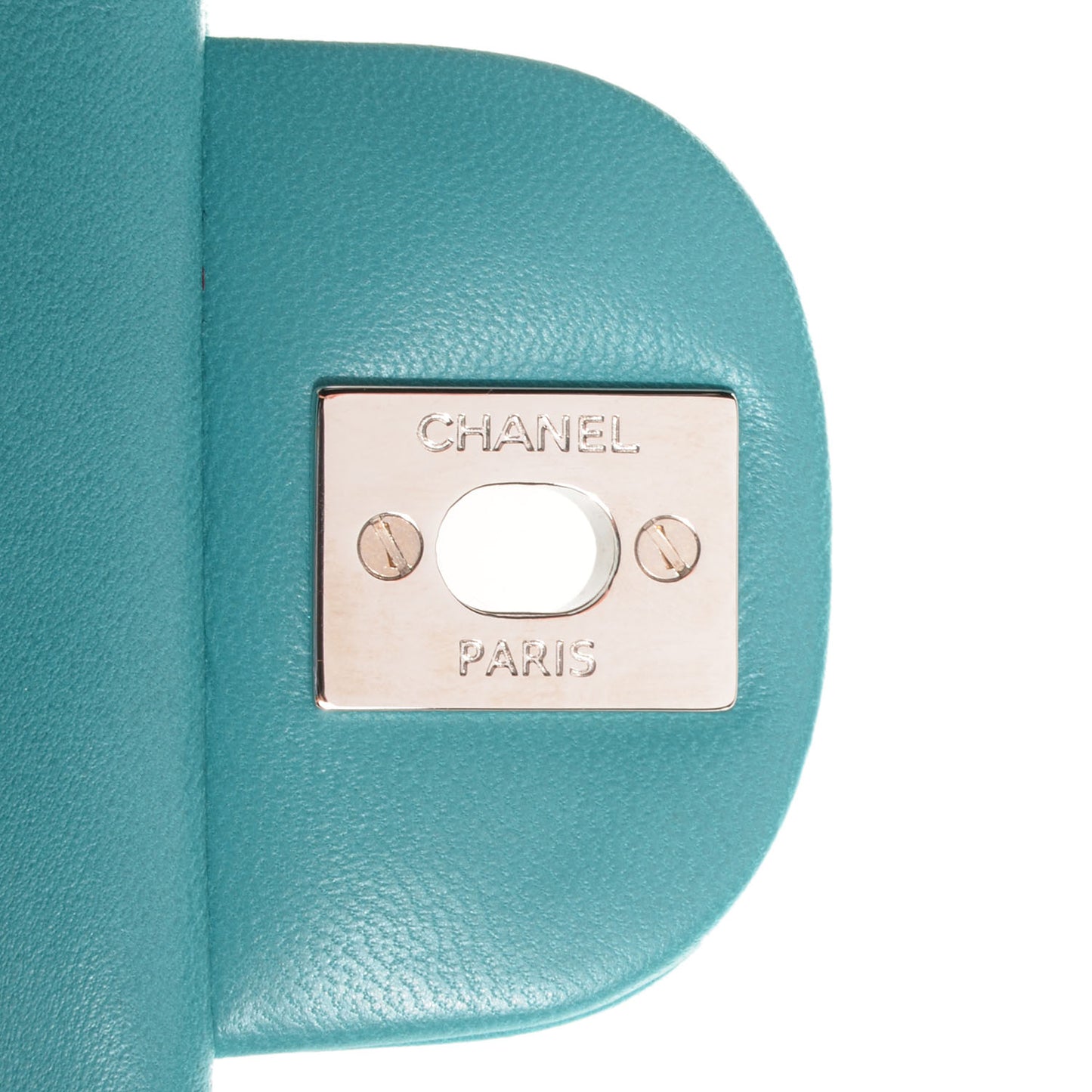 Lambskin Quilted Mini Square Flap Blue
