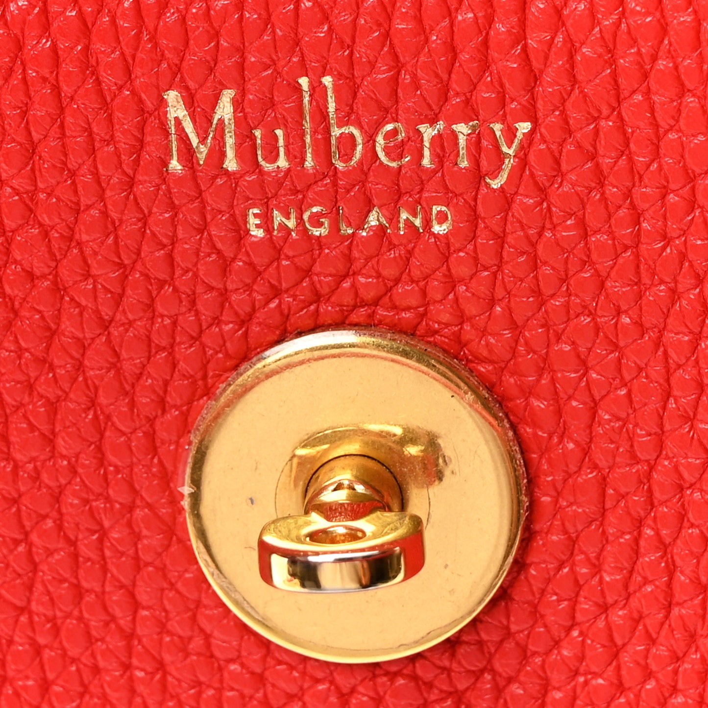 Classic Grain Small Bayswater Satchel Scarlet Red
