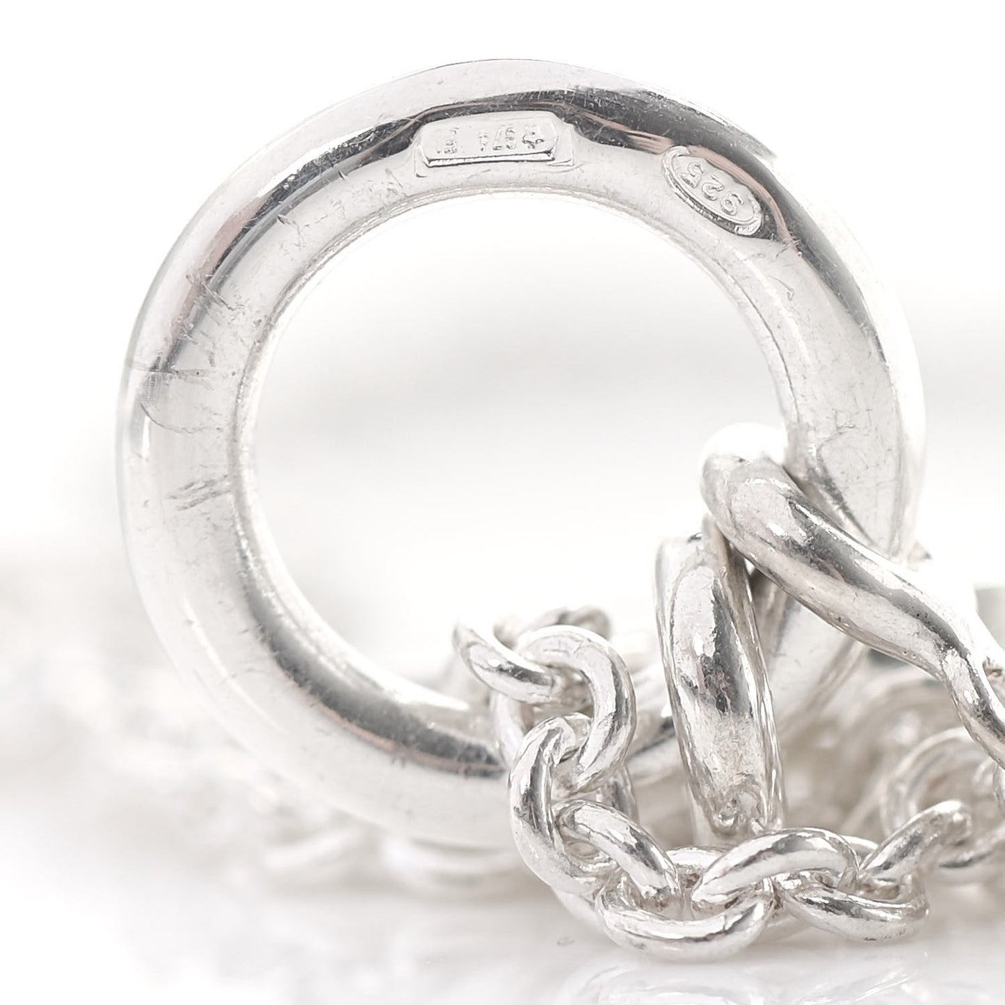 Sterling Silver Mini Clou de Selle Charm Pendant Necklace