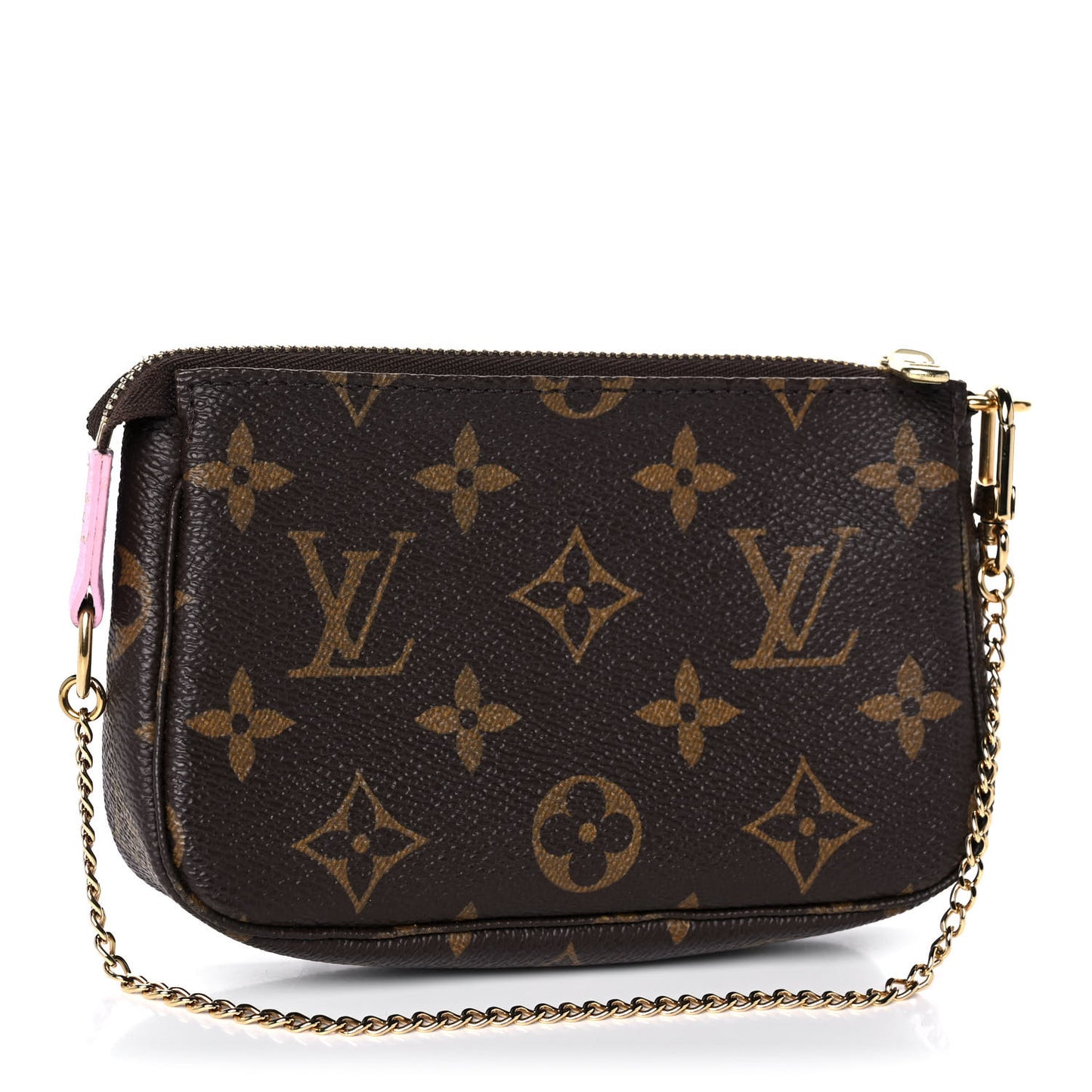 Monogram 2016 Christmas Animation Mini Pochette Accessories Rose Ballerine