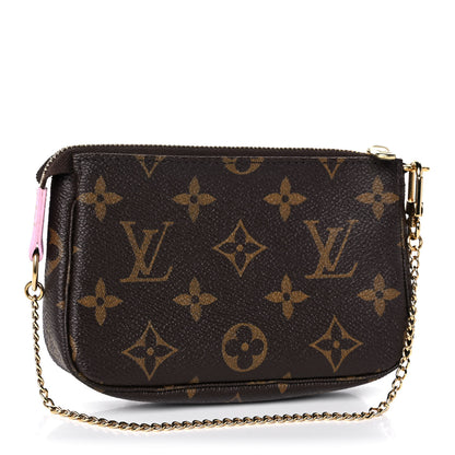 Louis Vuitton Monogram 2016 Christmas Animation Mini Pochette Accessories Rose Ballerine 3 of 12