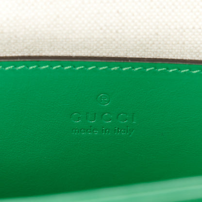 Gucci Calfskin GG Matelasse Small Slim Chain Shoulder Bag Spring Green Natural 6 of 12