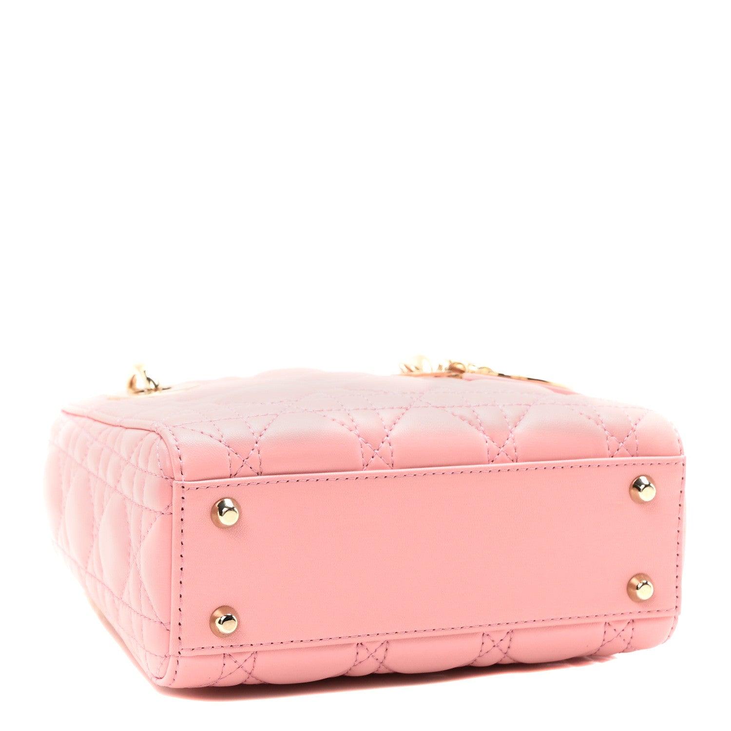 Christian Dior Lambskin Cannage Mini Lady Dior Melacoton 4 of 9