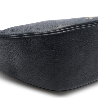 Valentino Garavani Grainy Calfskin Small Vlogo Moon Hobo Bag Black 8 of 9
