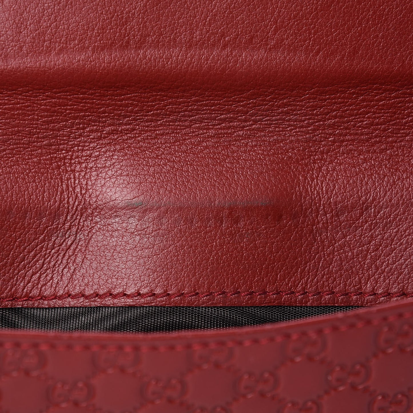 Microguccissima Continental Flap Wallet Red