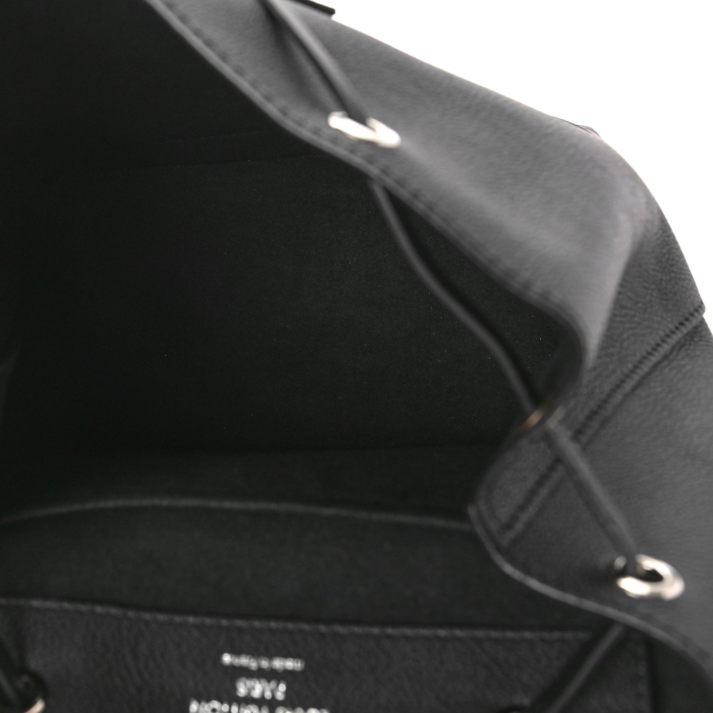 Calfskin Lockme Backpack Black