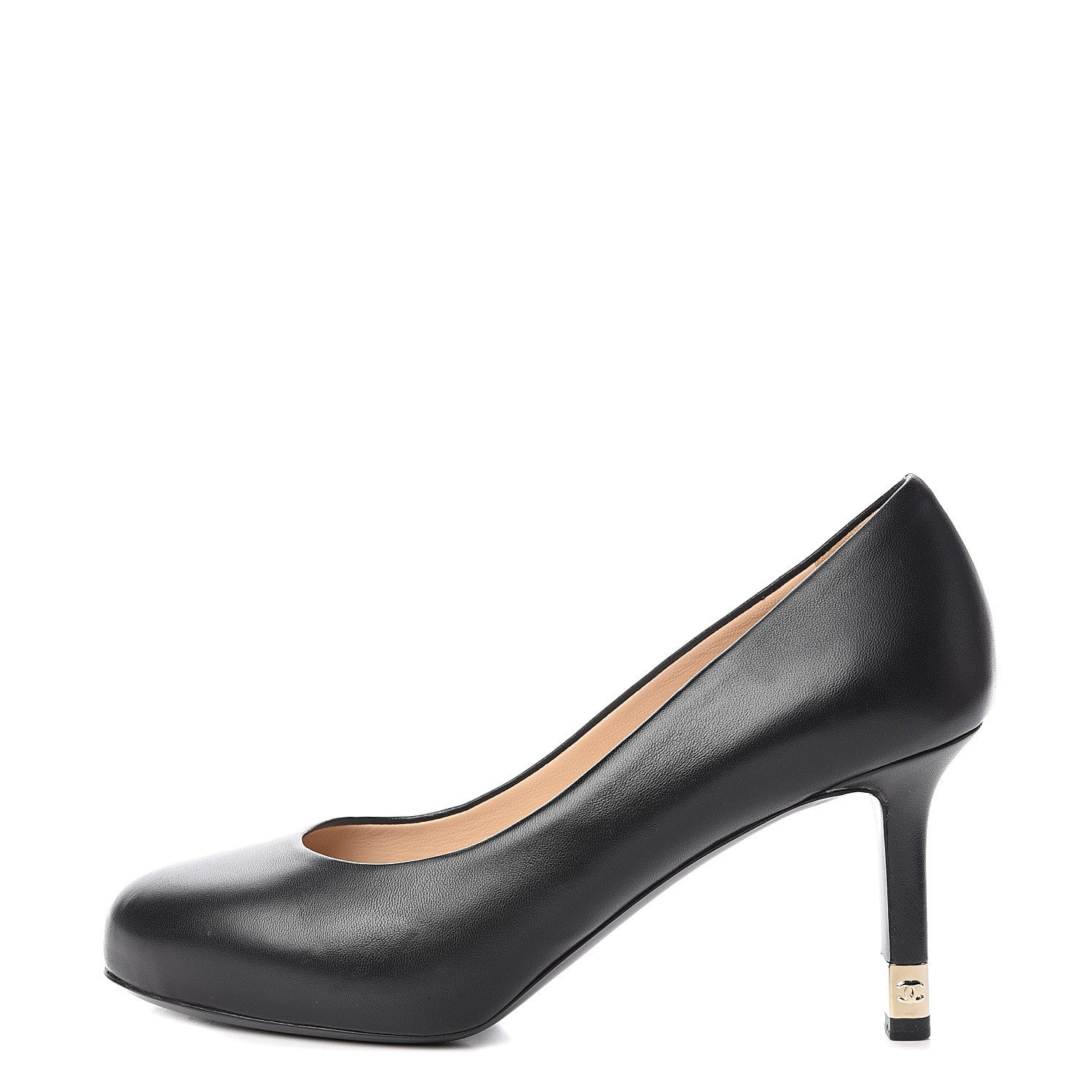 Chanel Lambskin CC Pumps 35 Black 1 of 10