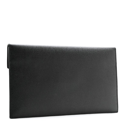 Saint Laurent SAINT LAURENT Grain De Poudre Uptown Pouch Black 3 of 7