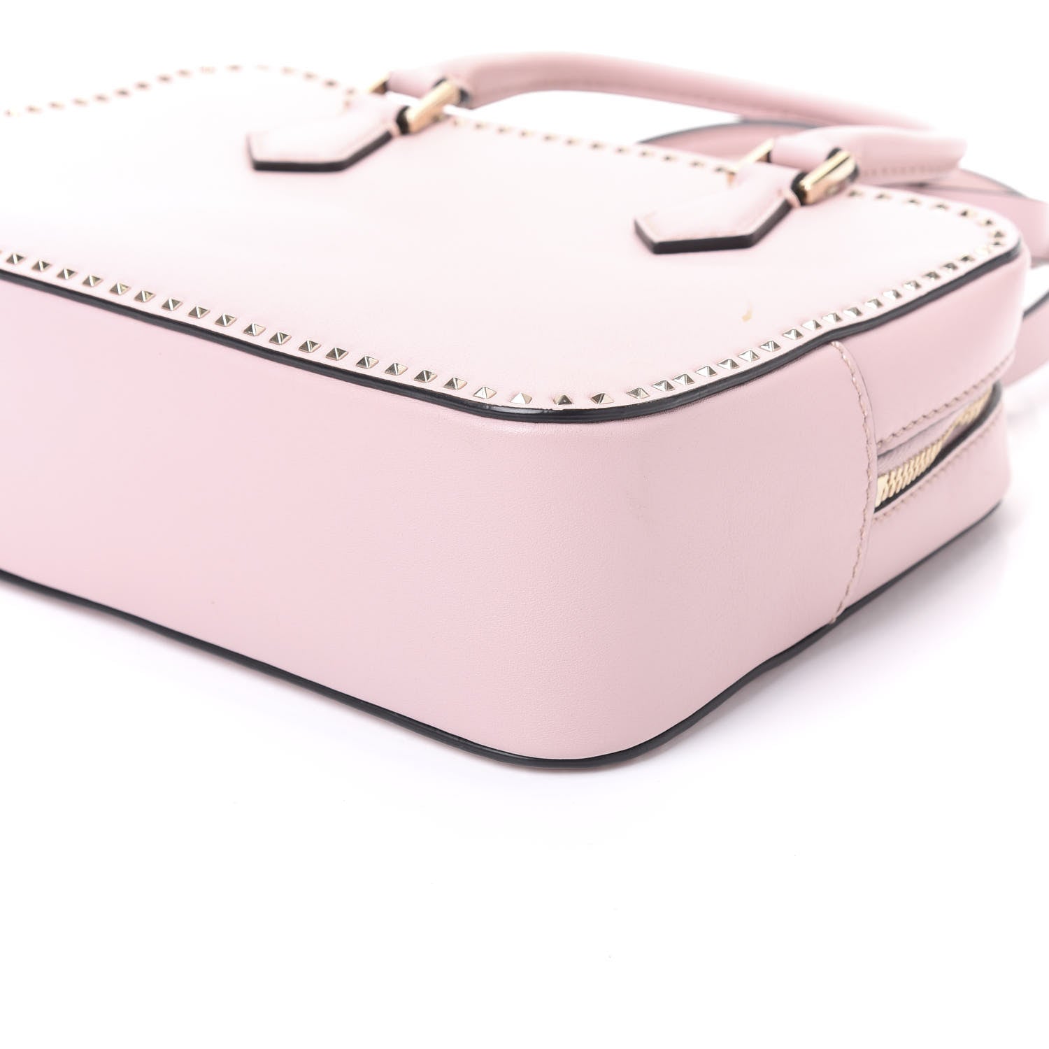 Valentino Garavani Vitello Micro Rockstud Convertible Satchel Water Rose 9 of 9