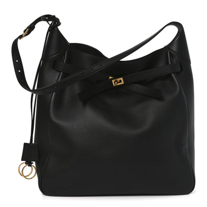 Balenciaga Smooth Calfskin Large Bel Air Hobo Black 1 of 10