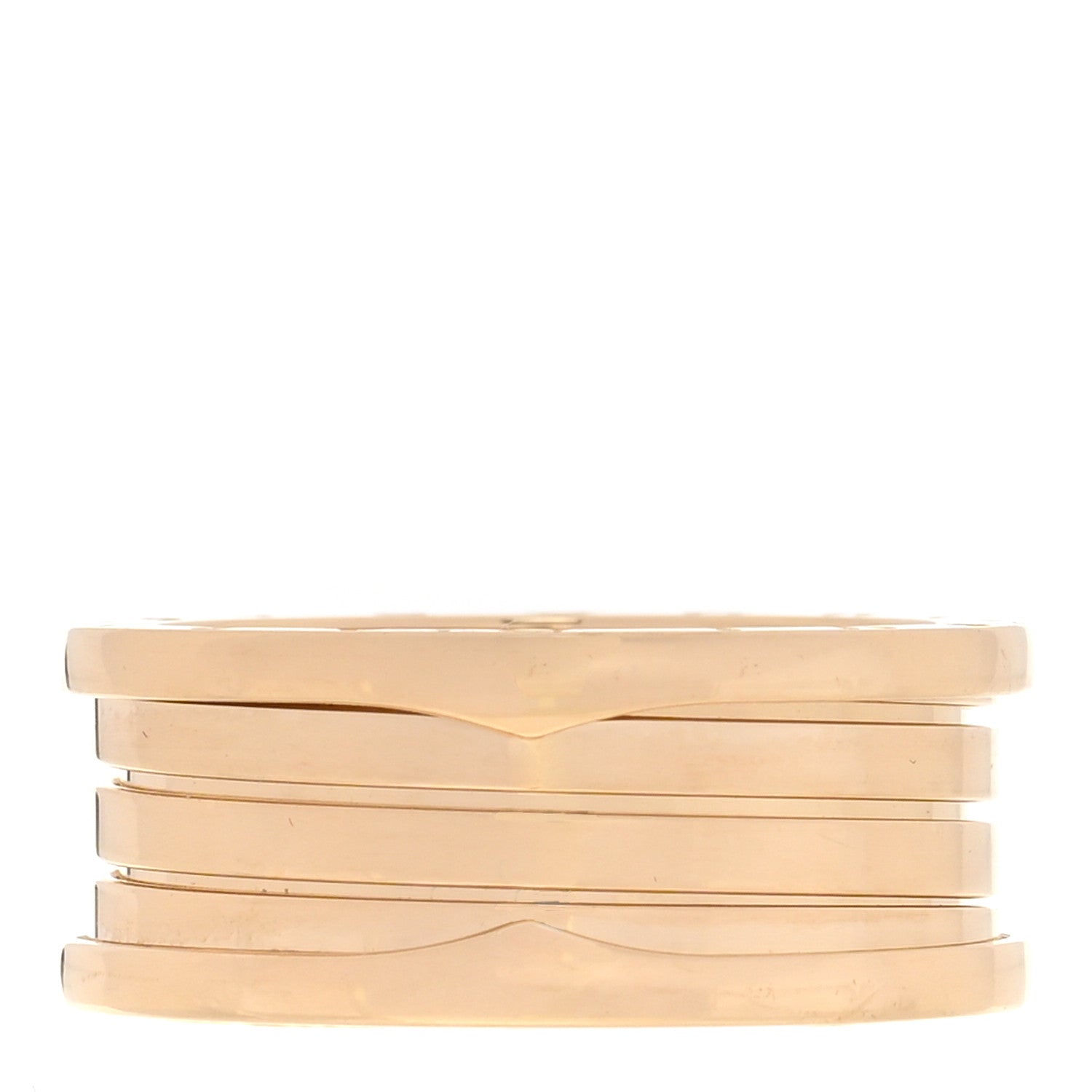 Bulgari 18K Yellow Gold B.Zero1 Three-Band Ring 67 11.75 1 of 7