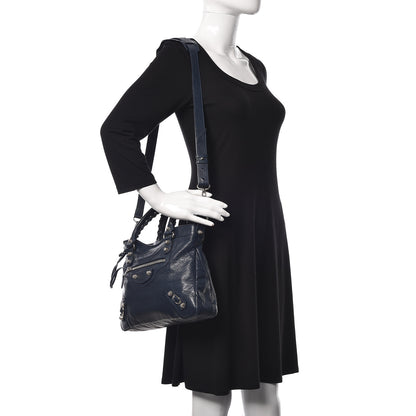 Balenciaga Agneau Giant 12 Silver Hardware Town Bleu Obscur 2 of 10